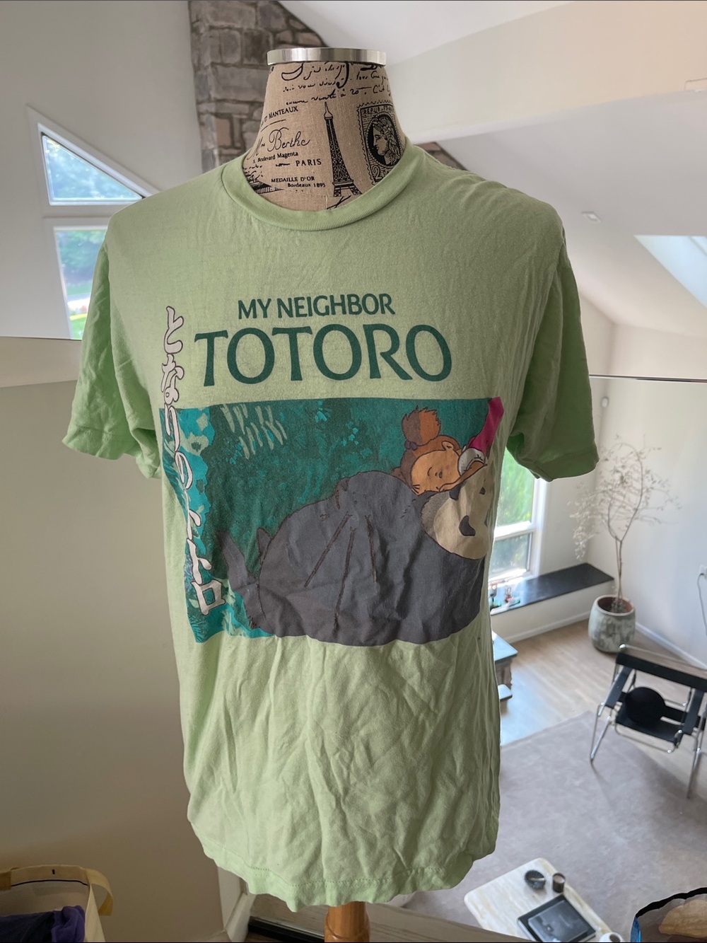 My Neighbor Totoro Graphic Tee - Light Green